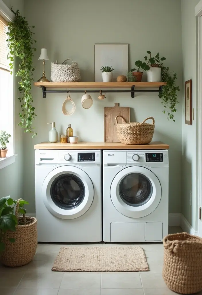 41+ Laundry Room Design Ideas for Function and Flair - 31. Eco-Friendly Laundry Solutions