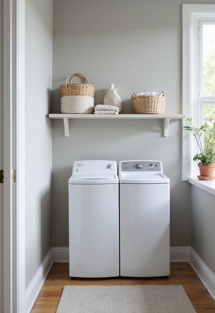 41+ Laundry Room Design Ideas for Function and Flair - 32. Smart Laundry Baskets