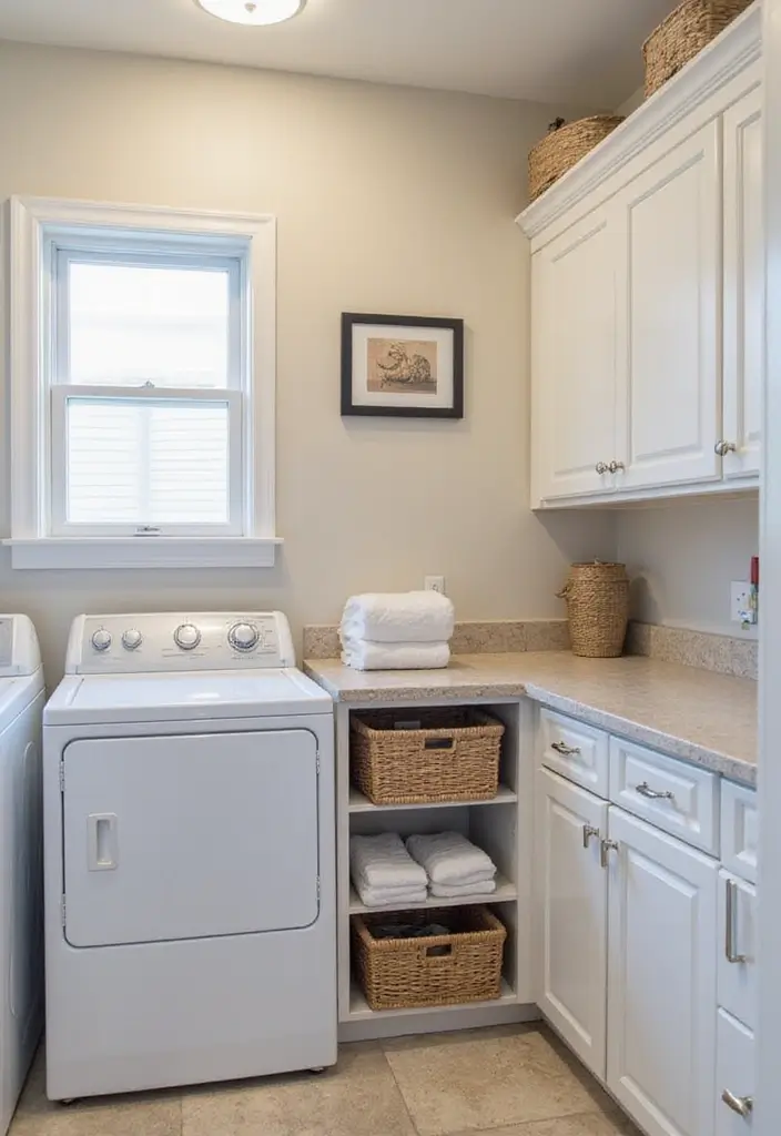 41+ Laundry Room Design Ideas for Function and Flair - 36. Customizable Folding Stations
