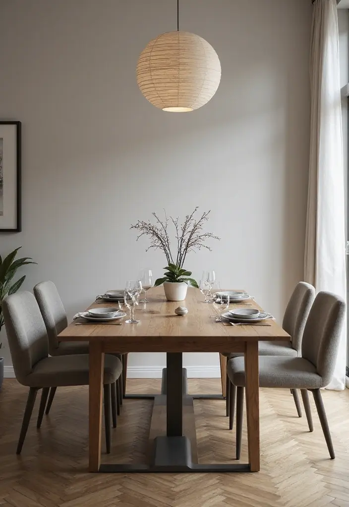 43+ Dining Room Table Decor Ideas for Every Occasion - 16. Monochromatic Elegance
