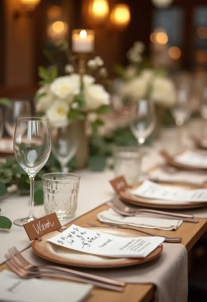 43+ Dining Room Table Decor Ideas for Every Occasion - 43. Personalized Place Settings
