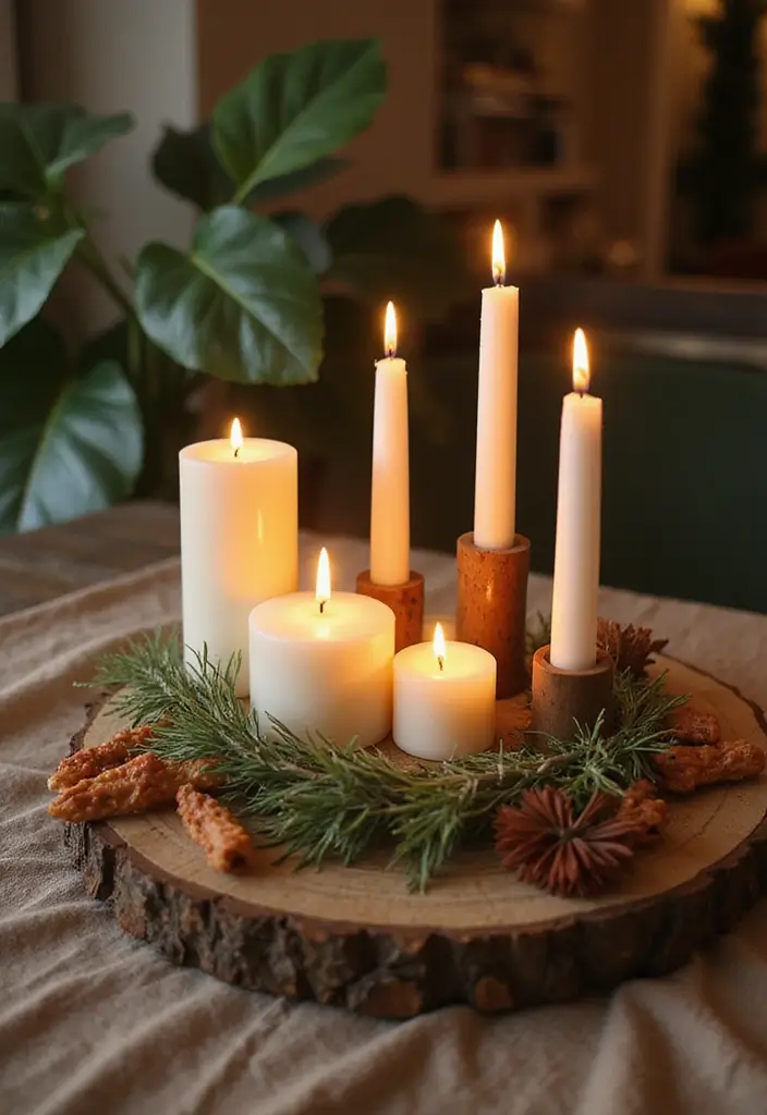 43+ Dining Room Table Decor Ideas for Every Occasion - 8. Candles and Soft Lighting