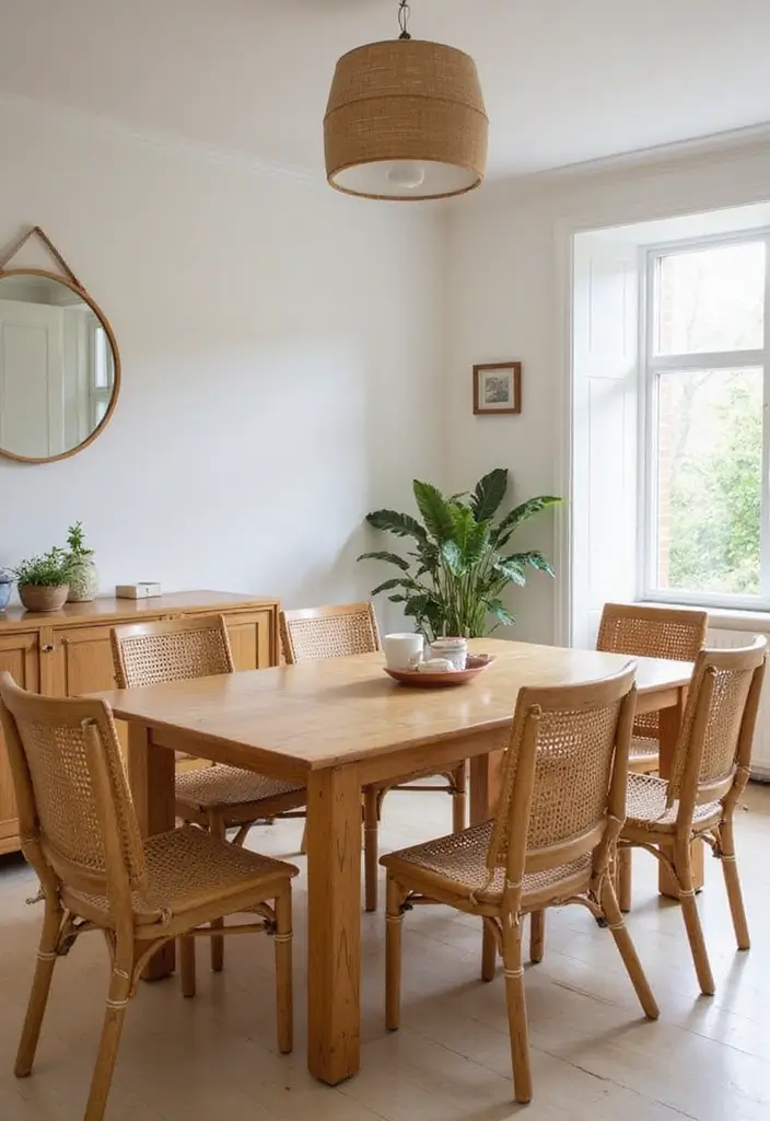 44+ Dining Room Table Ideas to Suit Any Style - 21. Eco-Friendly Modular Bamboo Table