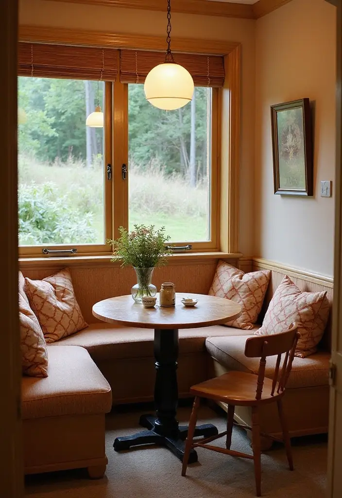 44+ Dining Room Table Ideas to Suit Any Style - 35. Cozy Corner Nook Table