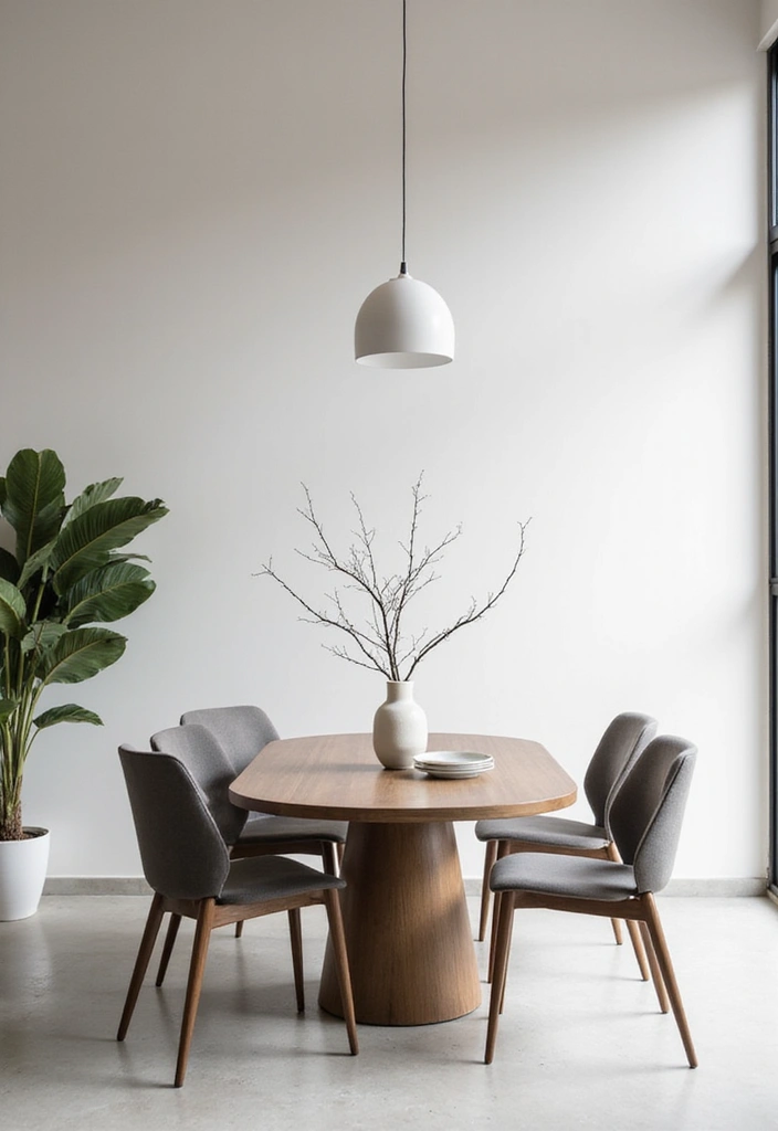 45+ Dining Room Design Ideas for a Welcoming Space - 11. Minimalist Dining Room