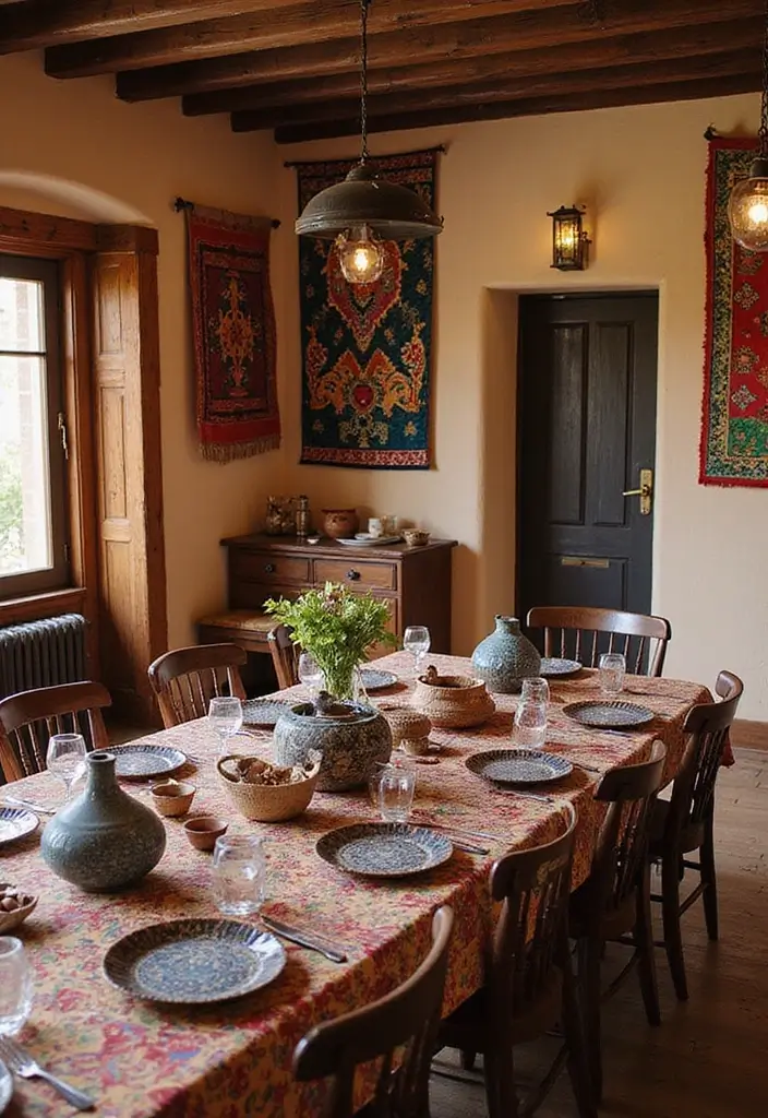 45+ Dining Room Design Ideas for a Welcoming Space - 22. Cultural Influences