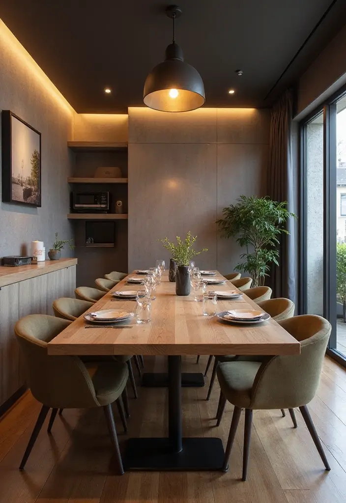 45+ Dining Room Design Ideas for a Welcoming Space - 23. Incorporating Technology