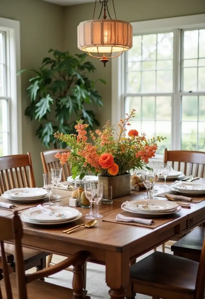 45+ Dining Room Design Ideas for a Welcoming Space - 24. Seasonal Decor