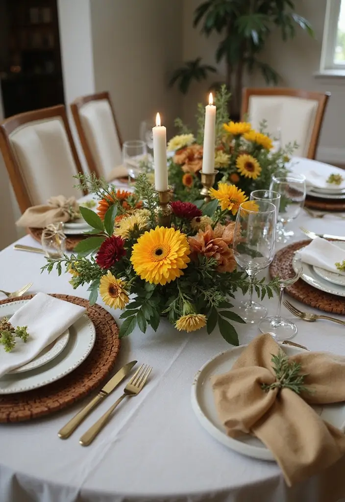 45+ Dining Room Design Ideas for a Welcoming Space - 36. Seasonal Centerpieces