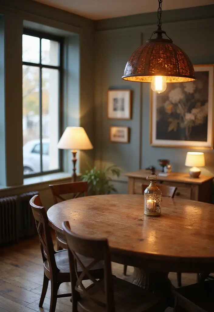 45+ Dining Room Design Ideas for a Welcoming Space - 4. Eco-Friendly Lighting Solutions