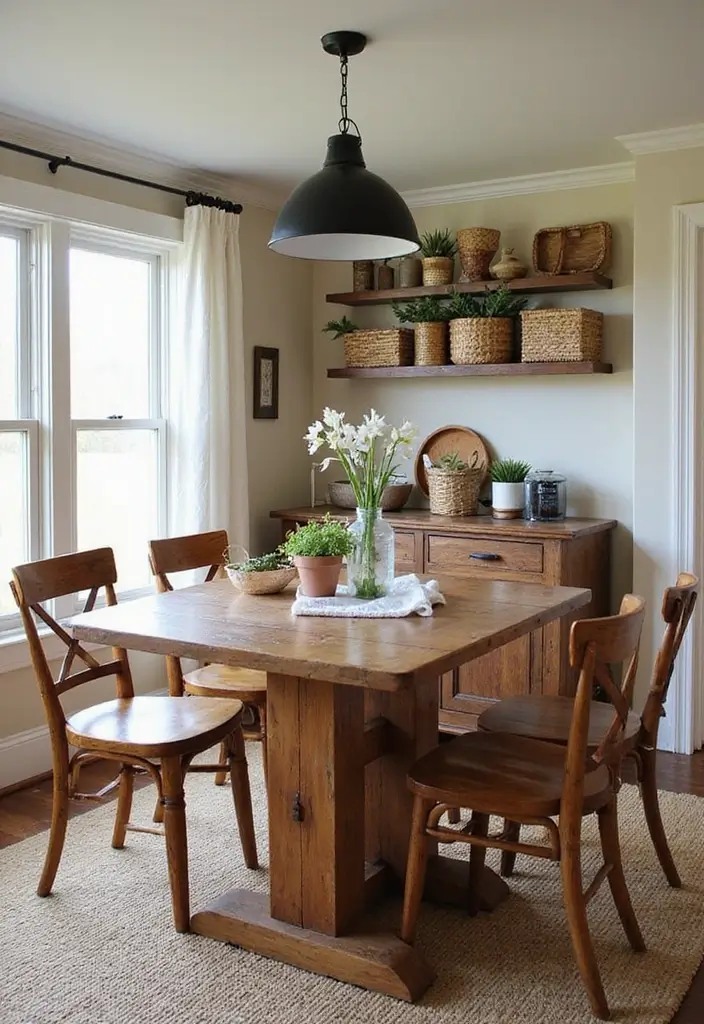 45+ Dining Room Design Ideas for a Welcoming Space - 43. Rustic Touches