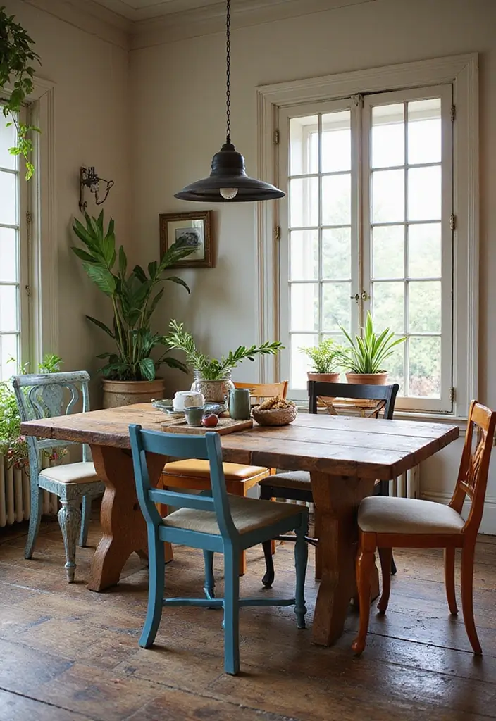 46+ Dining Room Furniture Picks for Comfort and Elegance - 19. Upcycled Dining Furniture