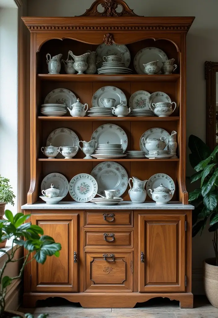 46+ Dining Room Furniture Picks for Comfort and Elegance - 4. Vintage China Cabinet