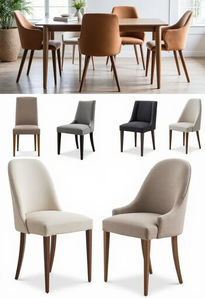 46+ Dining Room Furniture Picks for Comfort and Elegance - 5. Eco-Friendly Upholstered Chairs