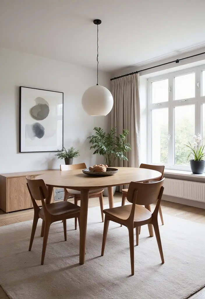 47+ Dining Room Rug Ideas to Complete Your Look - 16. Minimalist Designs for Simple Elegance