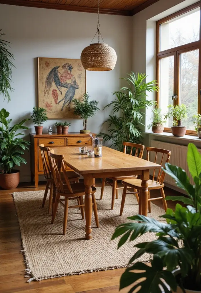 47+ Dining Room Rug Ideas to Complete Your Look - 18. Earthy Color Palettes