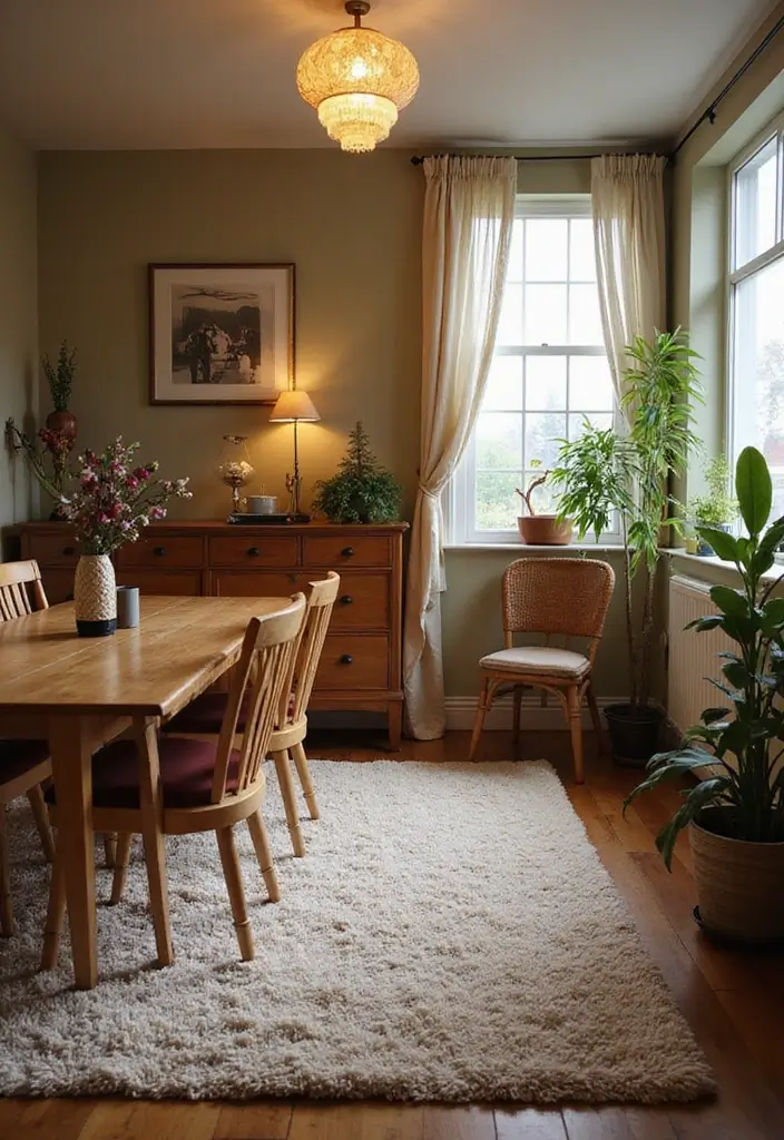 47+ Dining Room Rug Ideas to Complete Your Look - 32. Soft Chenille Rugs