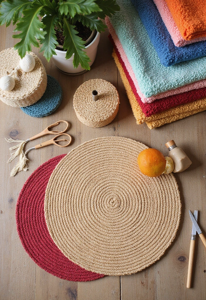 47+ Dining Room Rug Ideas to Complete Your Look - 36. DIY Eco-Friendly Rugs