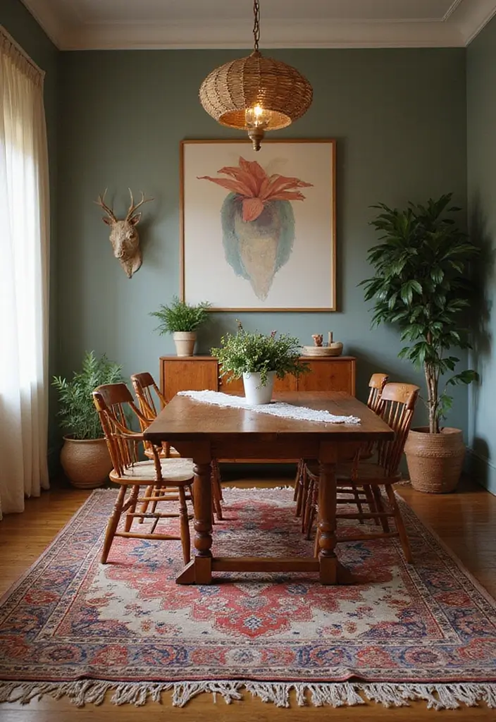 47+ Dining Room Rug Ideas to Complete Your Look - 39. Ethically Sourced Rugs
