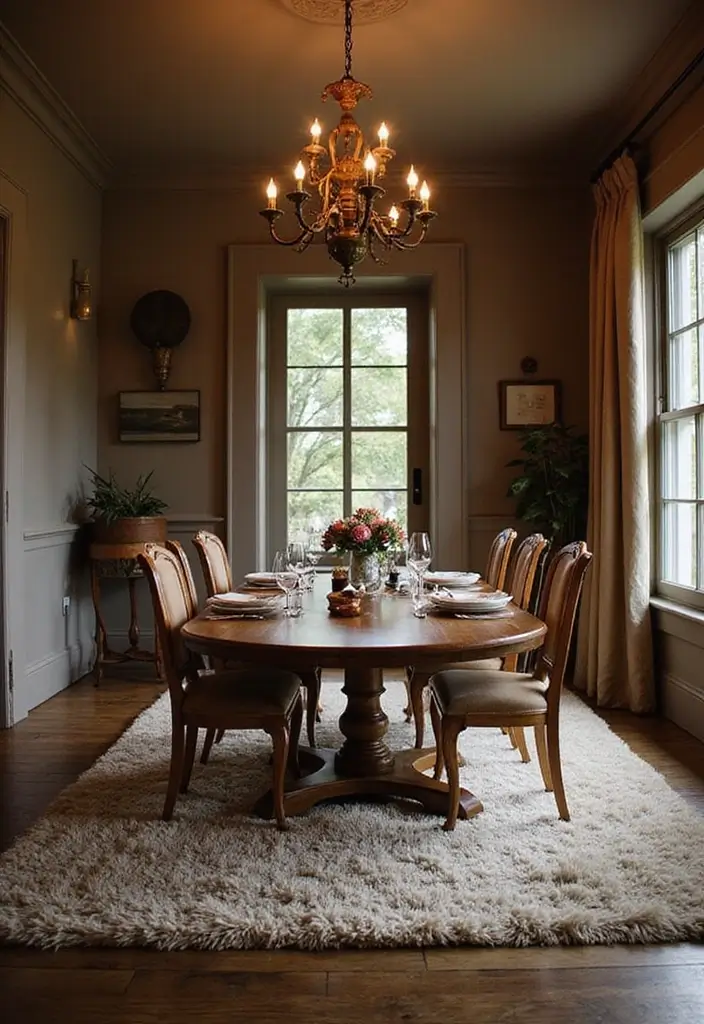 47+ Dining Room Rug Ideas to Complete Your Look - 4. Wool Rugs for Comfort