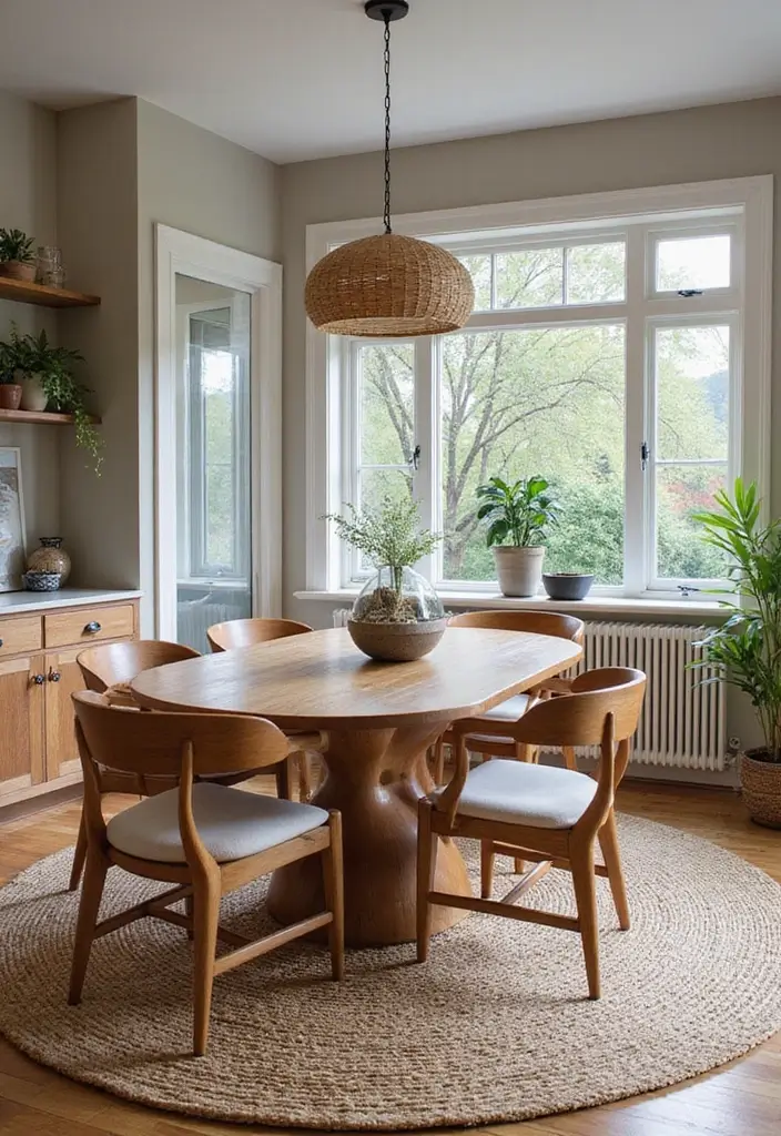 47+ Dining Room Rug Ideas to Complete Your Look - 5. Hemp Rugs for a Unique Texture