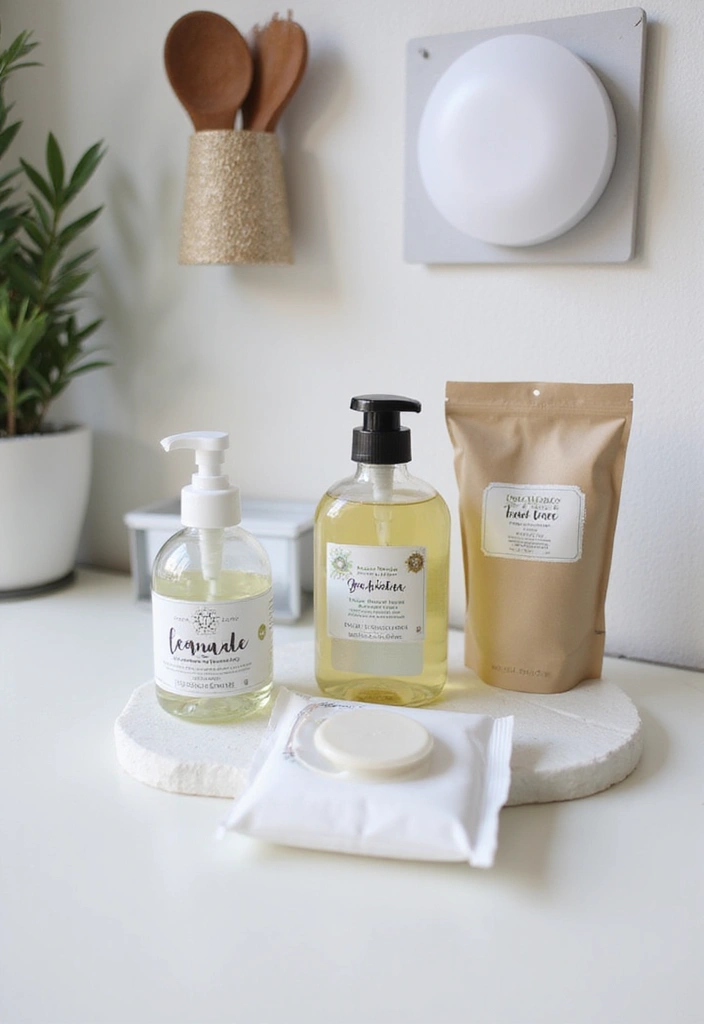 49+ Escritorio Home Office Ideas for Productive Workspaces - 19. Sustainable Personal Care Items