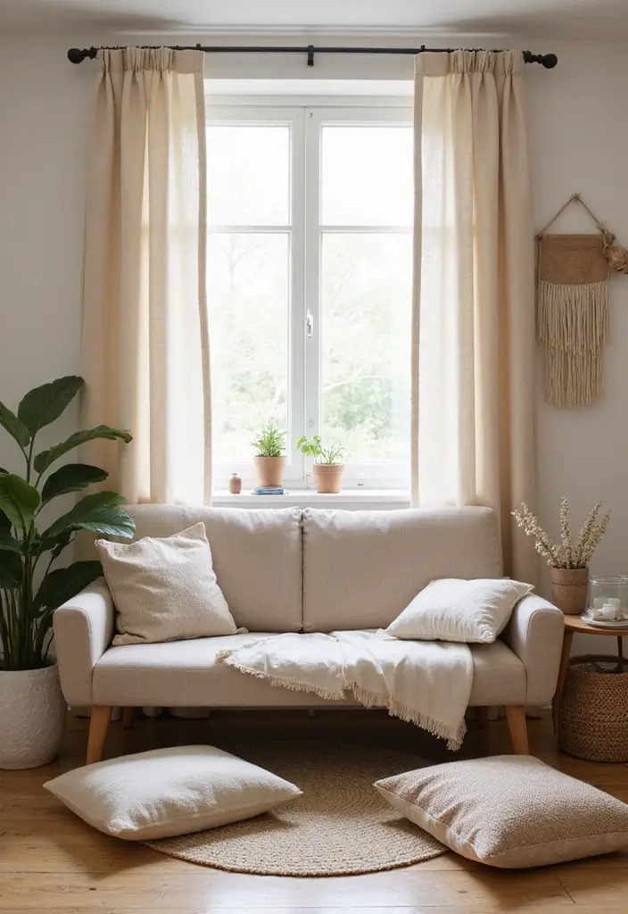 49+ Escritorio Home Office Ideas for Productive Workspaces - 30. Sustainable Textiles