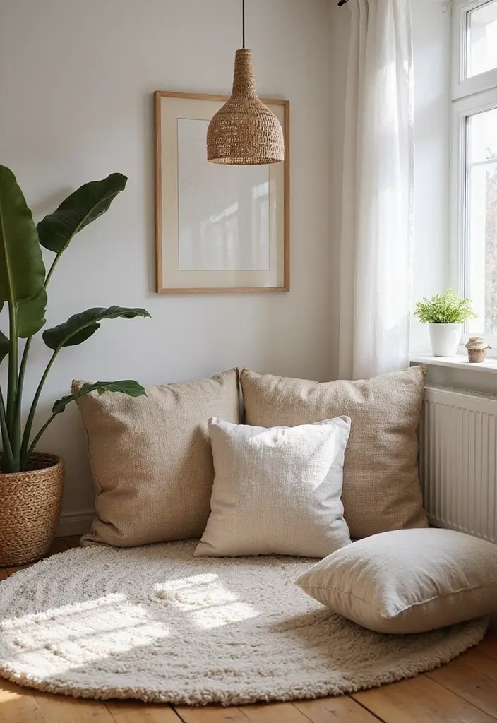 50+ Home Office Decor Ideas for a Stylish Workspace - 11. Cozy Textiles to Enhance Comfort