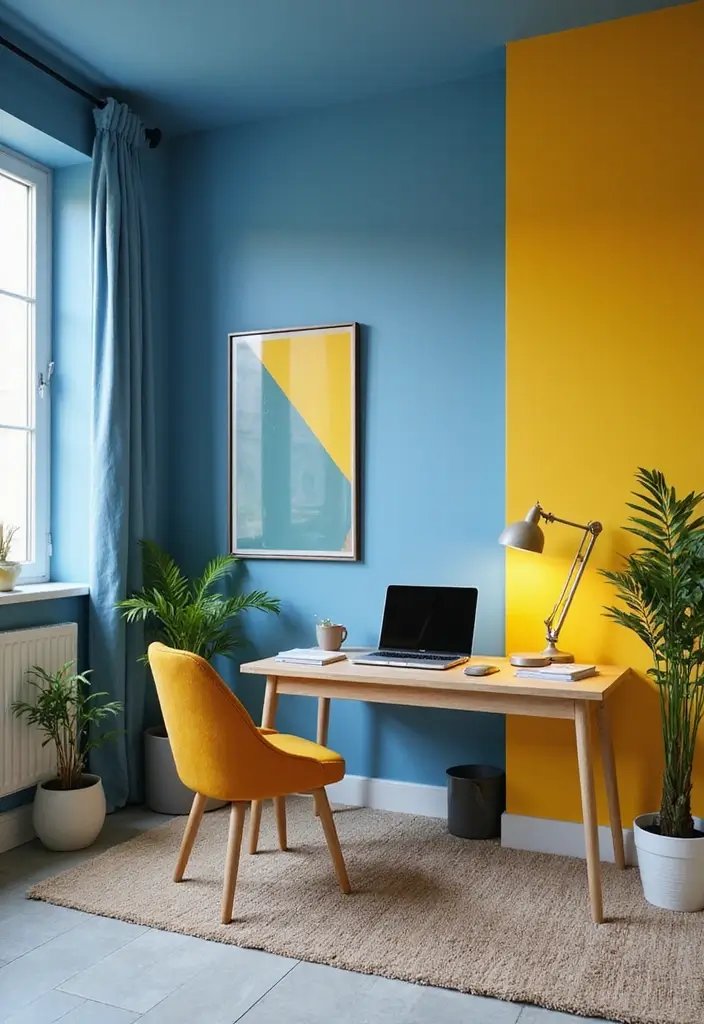 50+ Home Office Decor Ideas for a Stylish Workspace - 13. The Power of Color Psychology