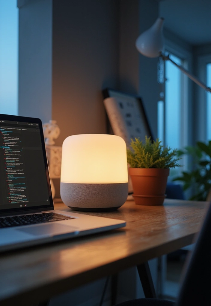 50+ Home Office Decor Ideas for a Stylish Workspace - 22. Smart Home Integration