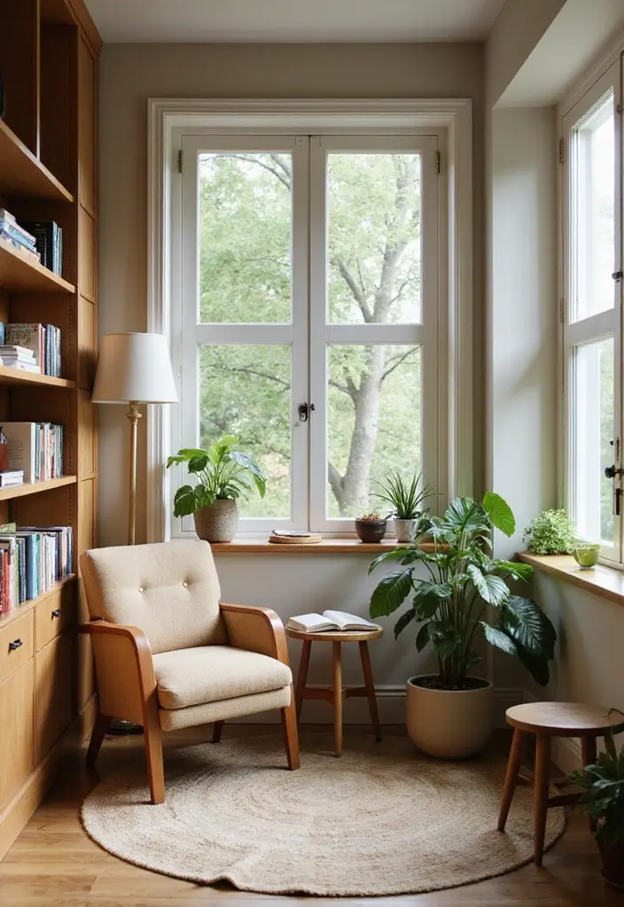 50+ Home Office Decor Ideas for a Stylish Workspace - 24. Creating a Reading Nook