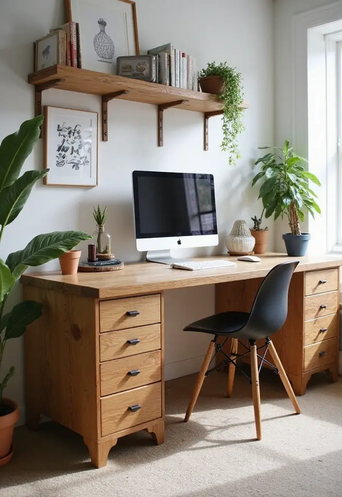 50+ Home Office Decor Ideas for a Stylish Workspace - 27. Custom-Made Furniture