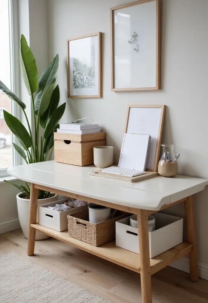 50+ Home Office Decor Ideas for a Stylish Workspace - 28. Mindful Organizational Tools