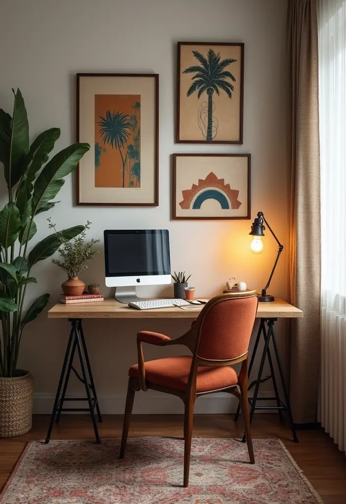 50+ Home Office Decor Ideas for a Stylish Workspace - 31. Thematic Decor Spaces