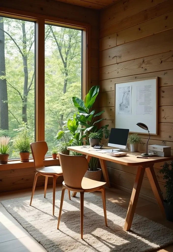 50+ Home Office Decor Ideas for a Stylish Workspace - 46. Engaging with the Outdoors