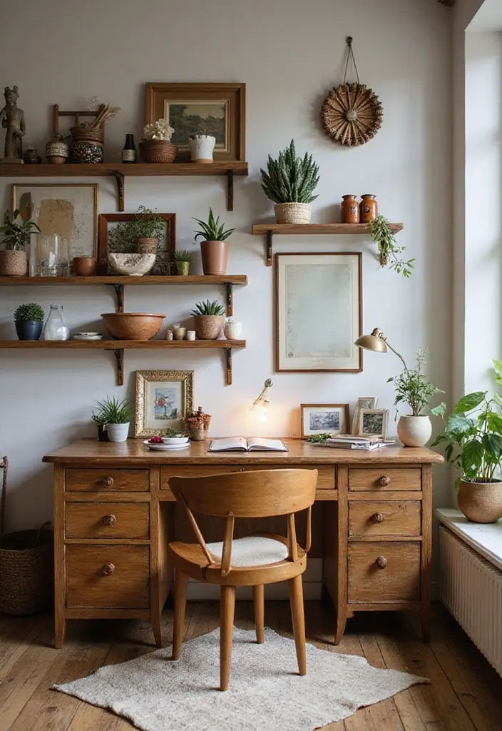 50+ Home Office Decor Ideas for a Stylish Workspace - 48. Incorporating Local Artisans