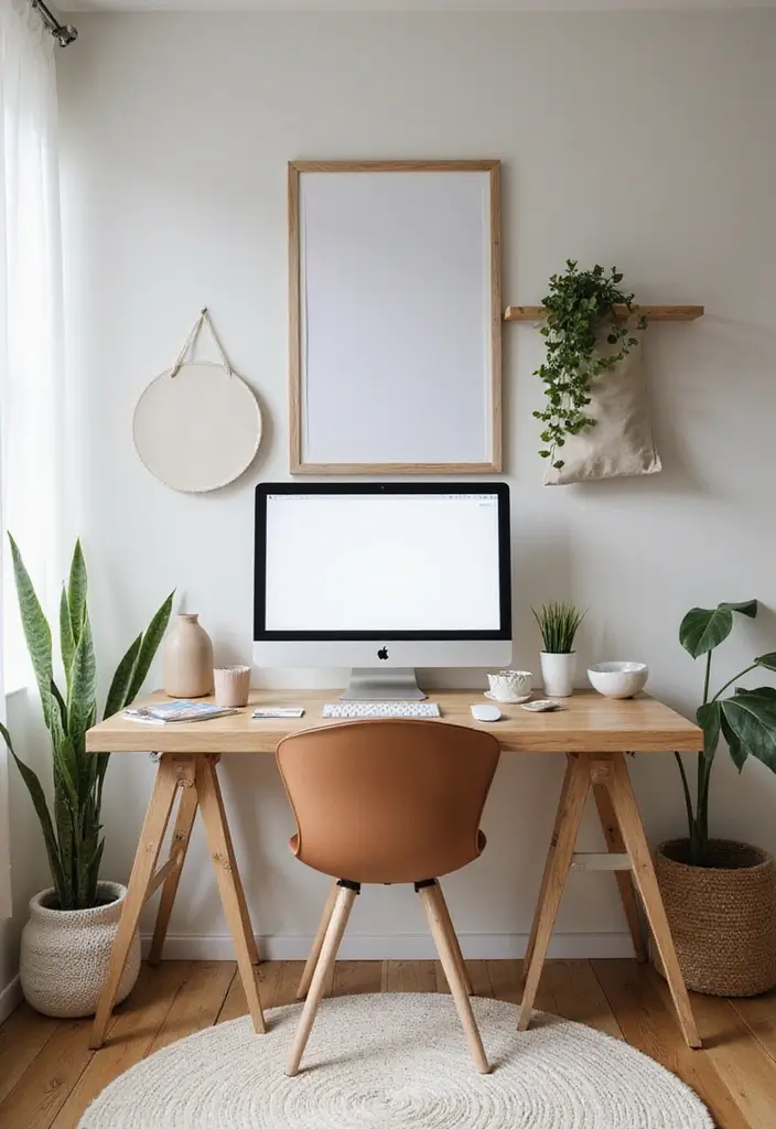 50+ Home Office Decor Ideas for a Stylish Workspace - 49. Mindfulness in the Workspace
