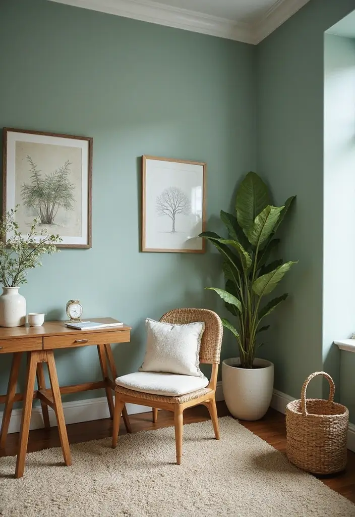 50+ Home Office Decor Ideas for a Stylish Workspace - 8. Eco-Friendly Color Palettes