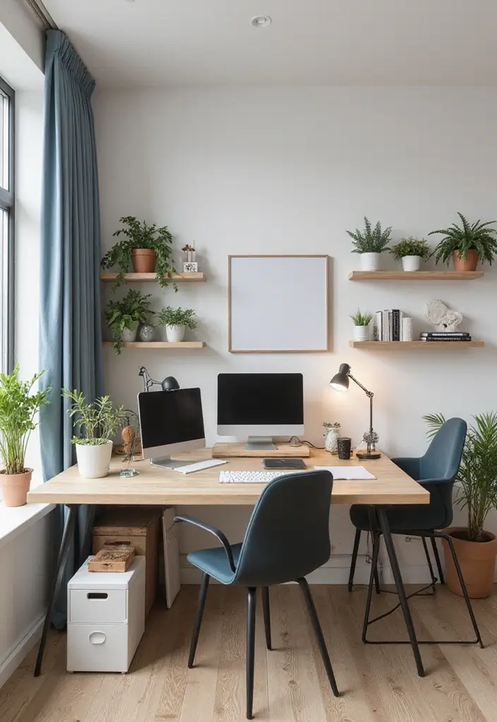 51+ Executive Desk Ideas for Your Home Office - 15. Collaborative Desk for Teamwork
