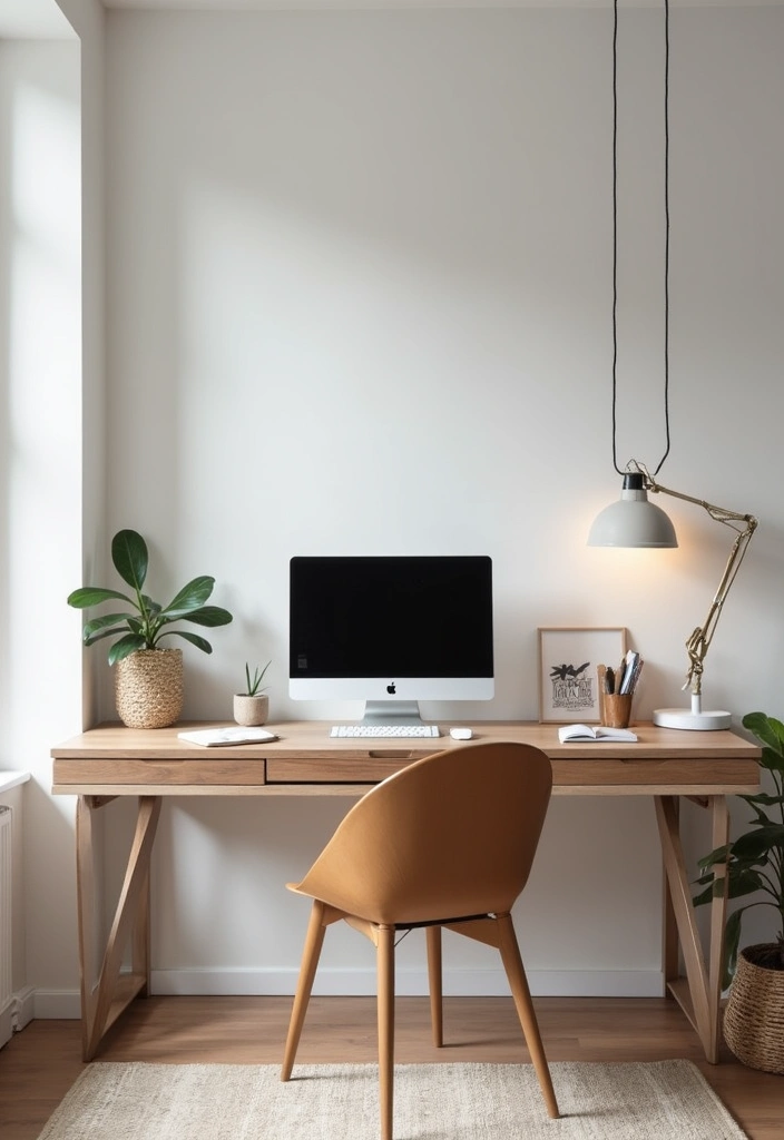 51+ Executive Desk Ideas for Your Home Office - 28. Contemporary Floating Desk