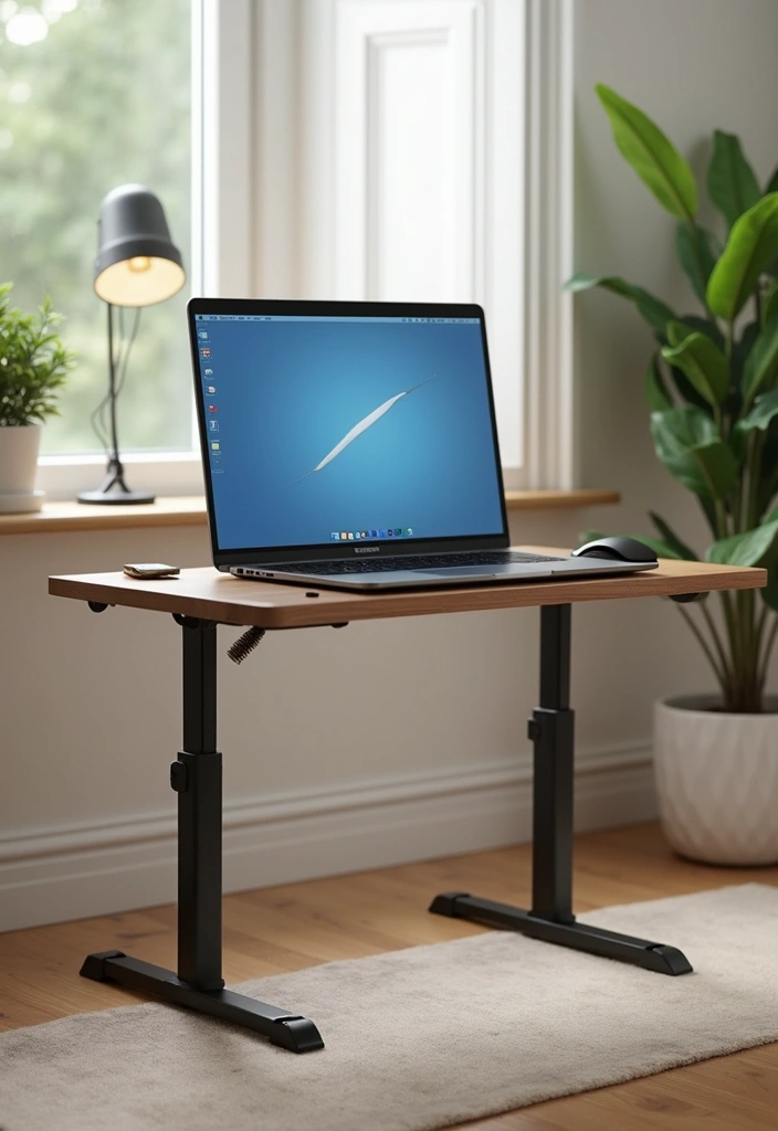 51+ Executive Desk Ideas for Your Home Office - 31. Portable Laptop Desk