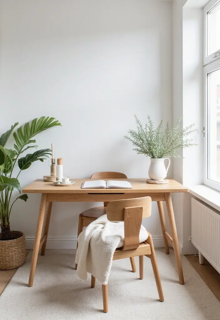 51+ Executive Desk Ideas for Your Home Office - 4. Scandinavian Style Desk