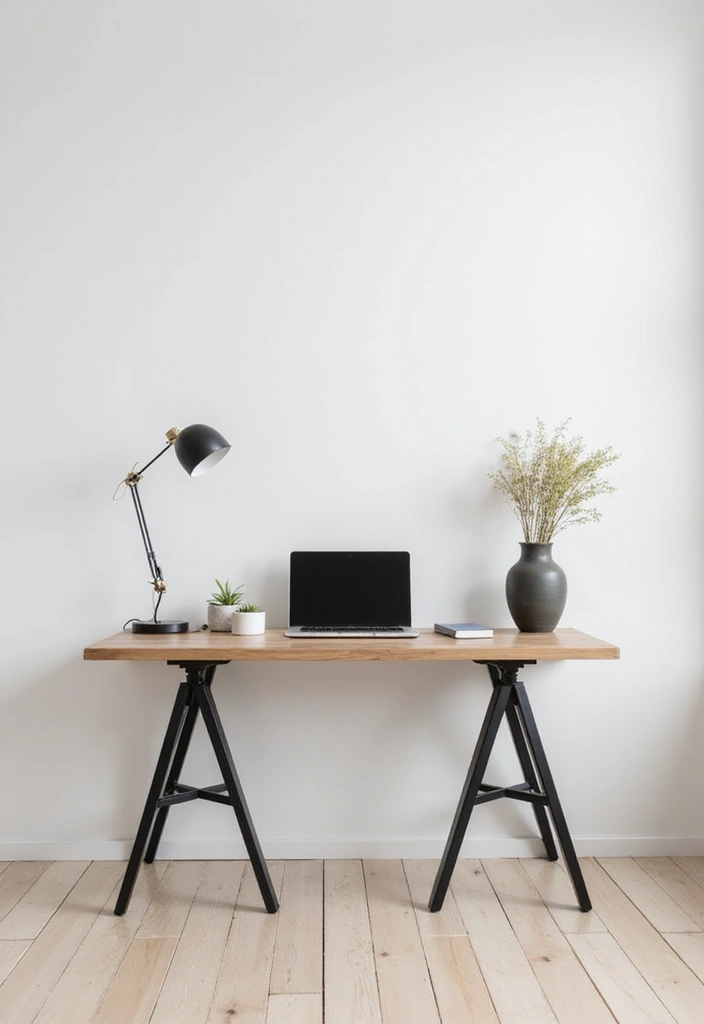 51+ Executive Desk Ideas for Your Home Office - 47. Simple Geometric Desk