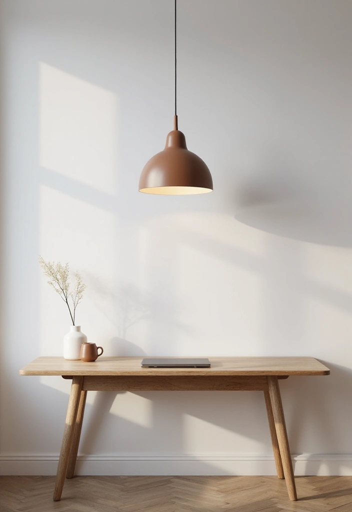 52+ Home Office Lighting Ideas for Focus and Ambience - 25. Scandinavian Light Fixtures