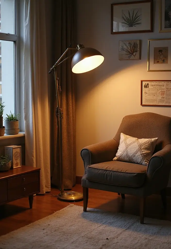 52+ Home Office Lighting Ideas for Focus and Ambience - 33. Unique Floor Lamps