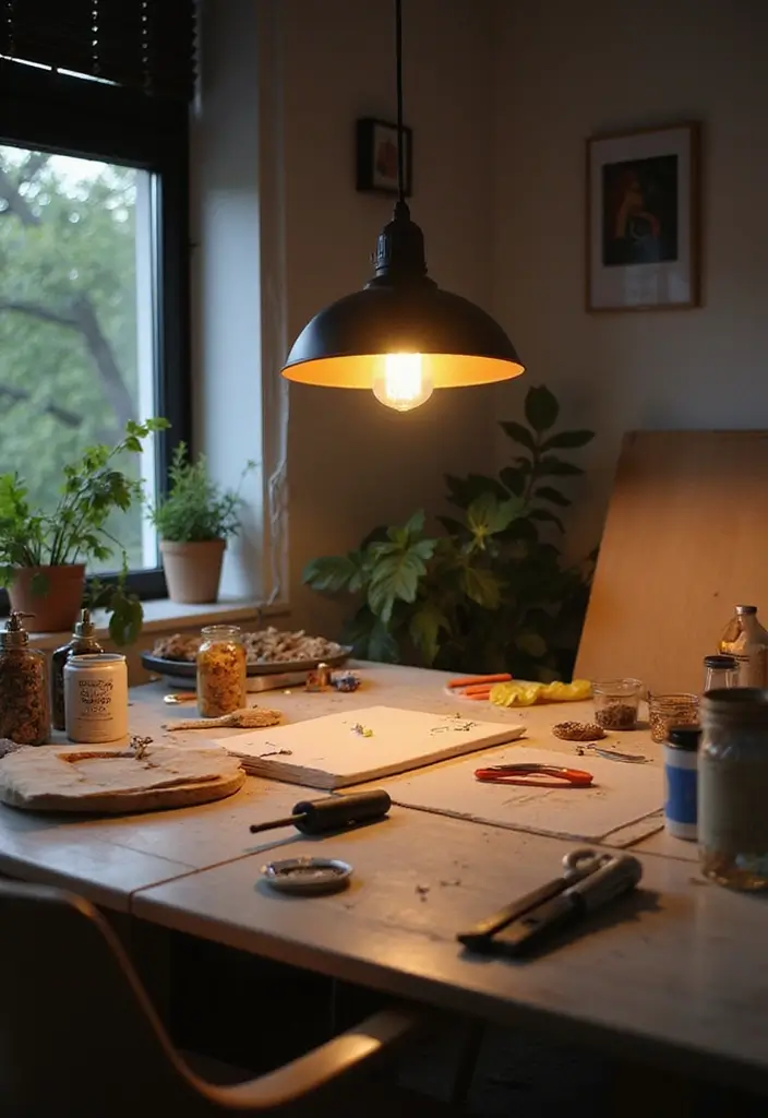 52+ Home Office Lighting Ideas for Focus and Ambience - 45. DIY Lighting Projects
