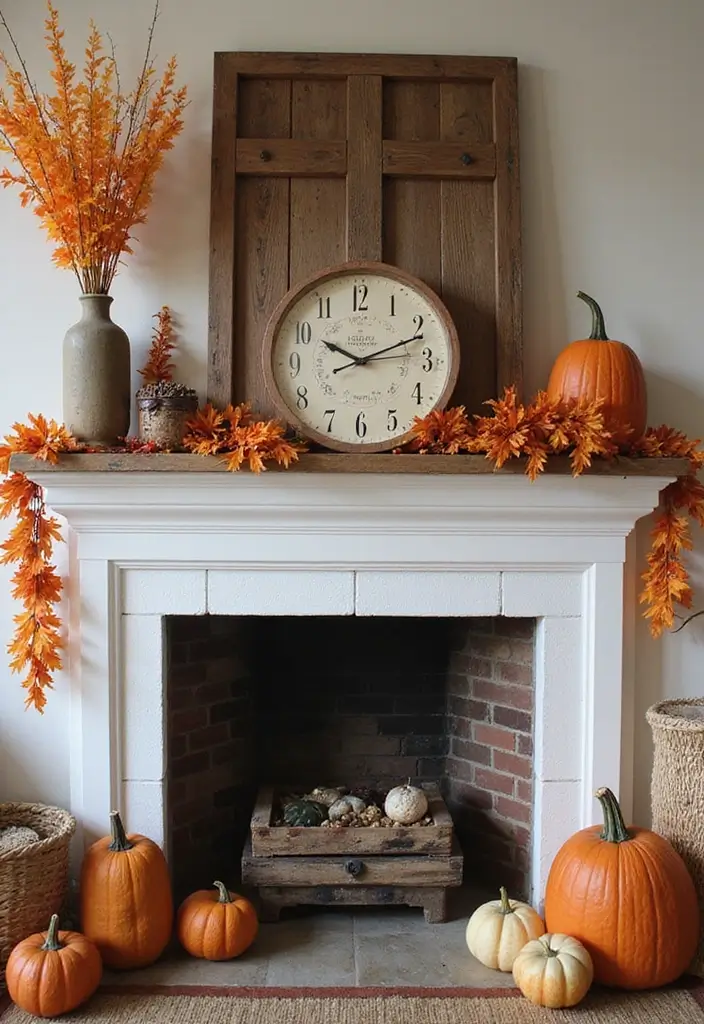 55+ Fall Mantel Decor Ideas for a Cozy Home - 14. Fall-Themed Tabletop Games