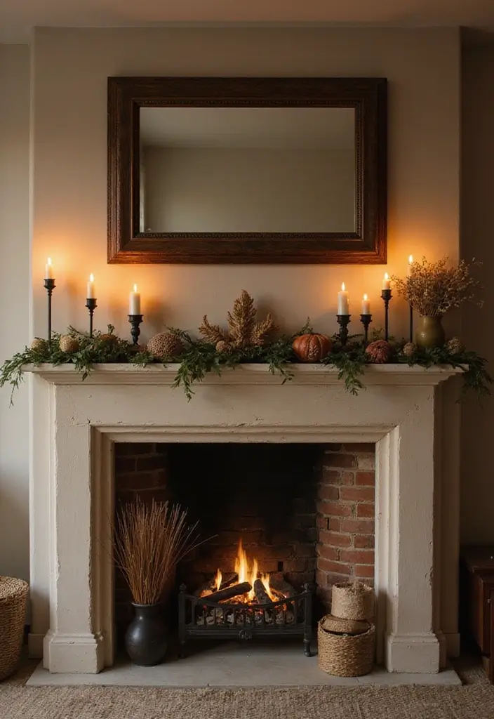 55+ Fall Mantel Decor Ideas for a Cozy Home - 25. Scented Elements