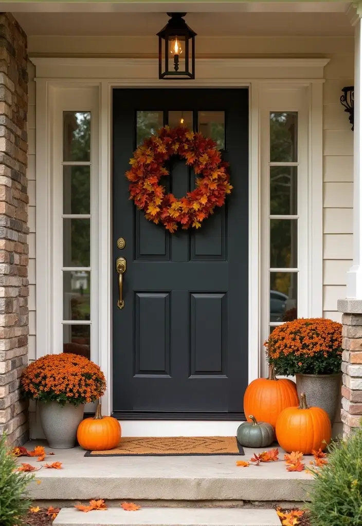 56+ Dollar Tree Fall Decor Hacks for Budget-Friendly Style - 25. Seasonal Front Porch Display