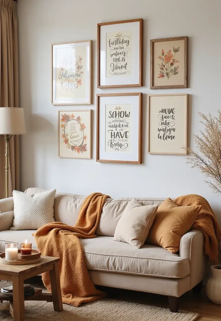 56+ Dollar Tree Fall Decor Hacks for Budget-Friendly Style - 38. DIY Seasonal Quotes